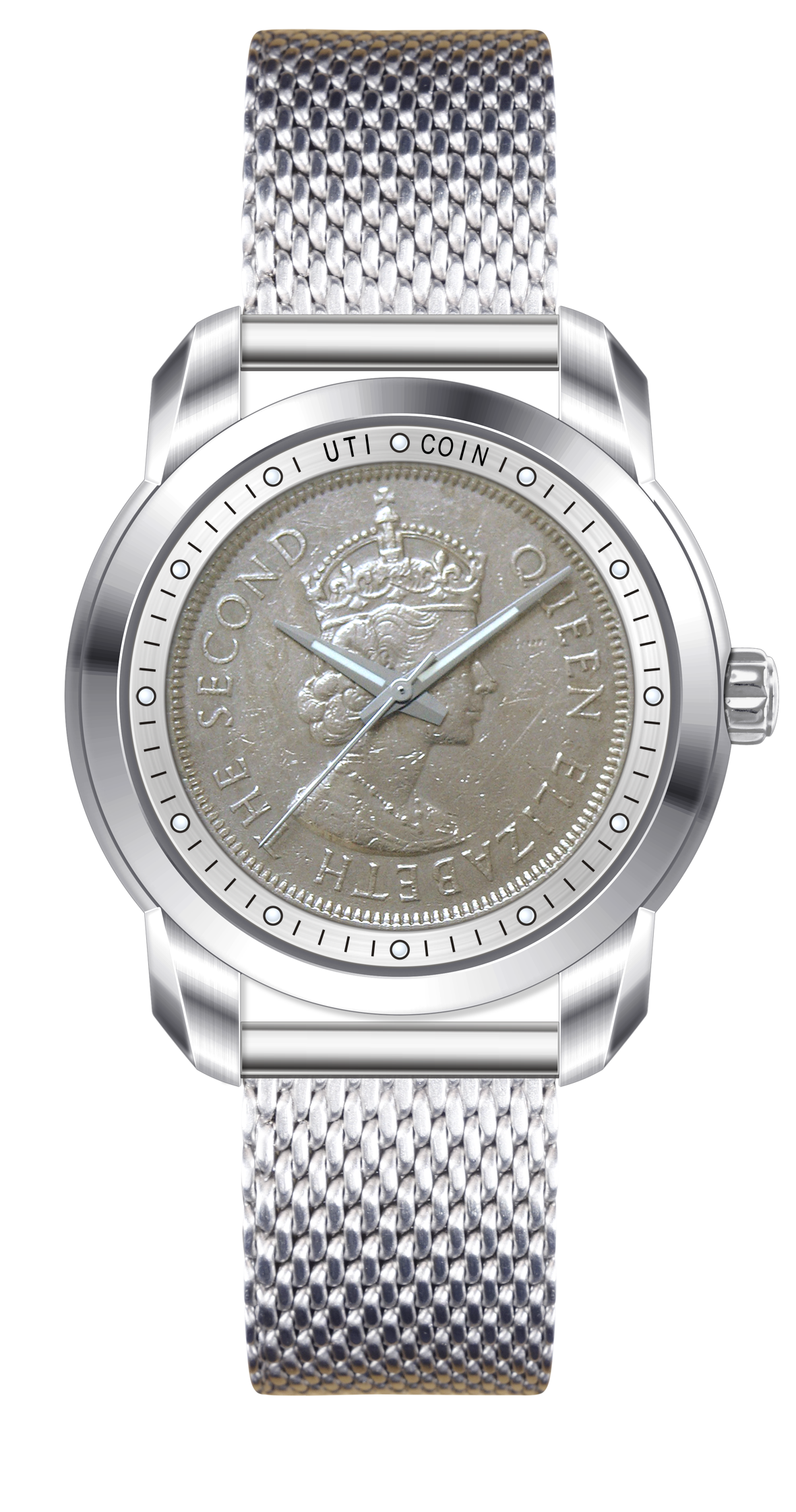THE COIN ORIGIN SILVER WHITE - Urban Time Imagination