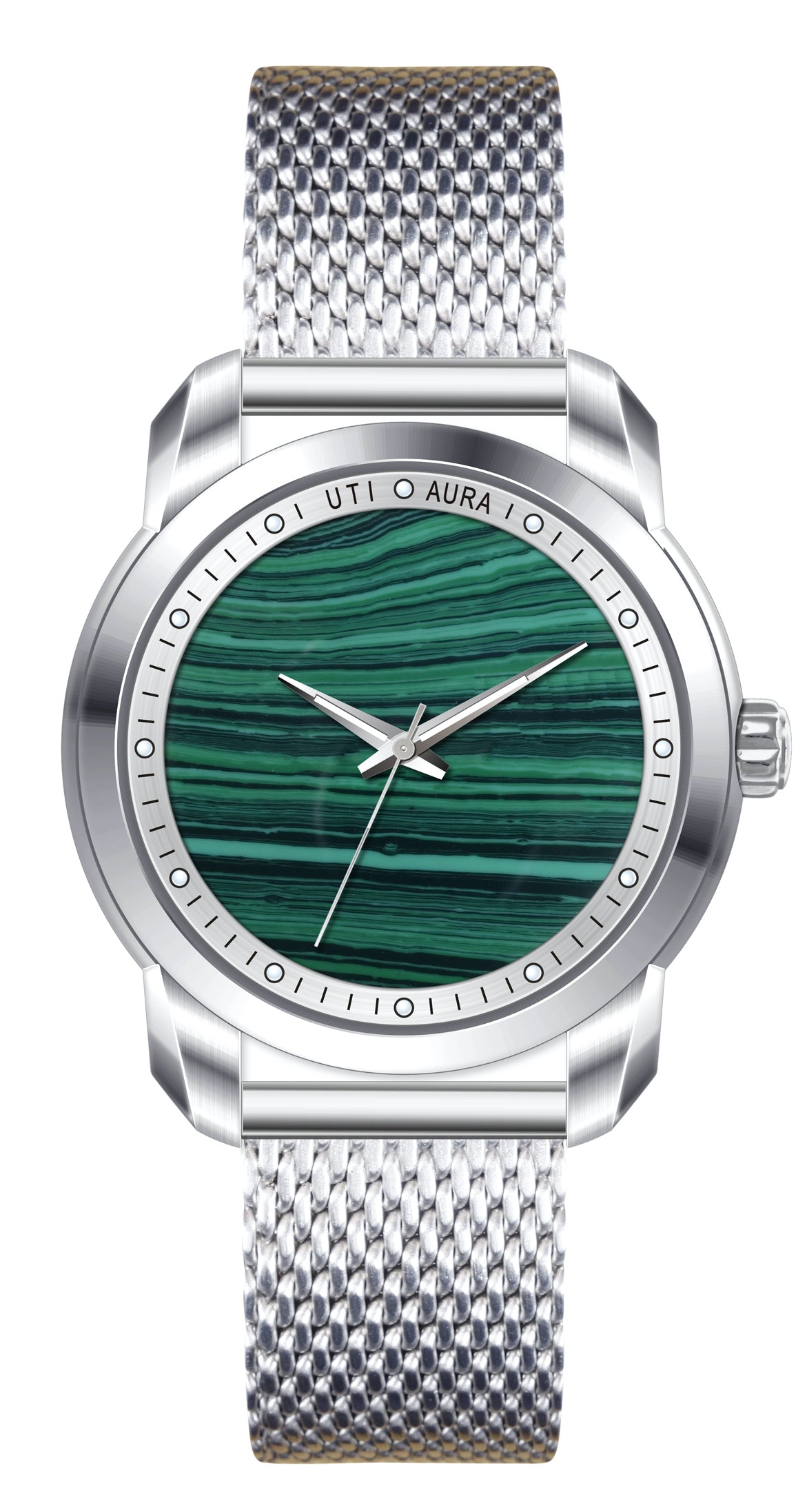 MALACHITE SILVER WHITE - Urban Time Imagination