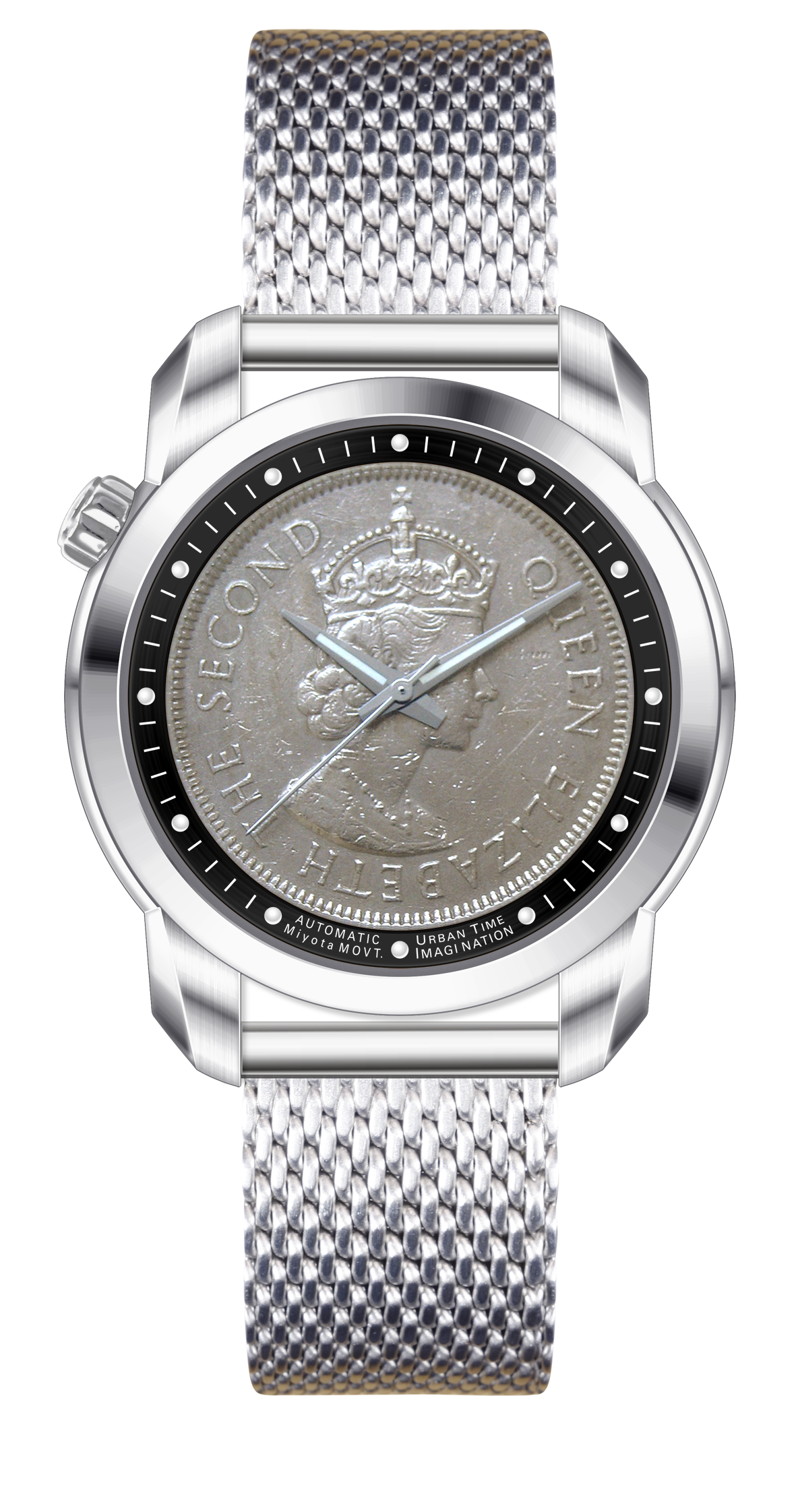 THE COIN AUTOMATICS CARBON BLACK - Urban Time Imagination