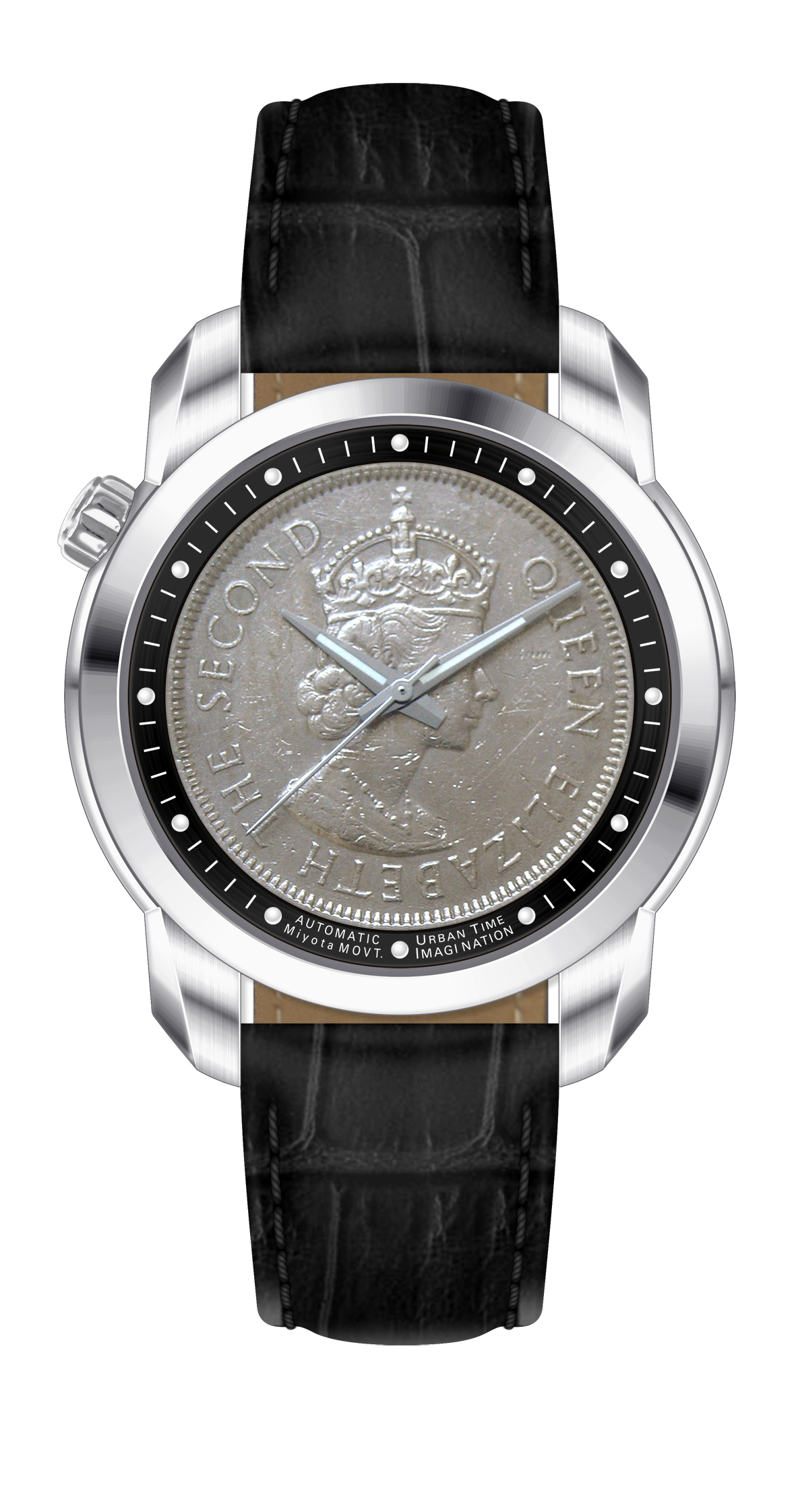 THE COIN AUTOMATICS CARBON BLACK - Urban Time Imagination
