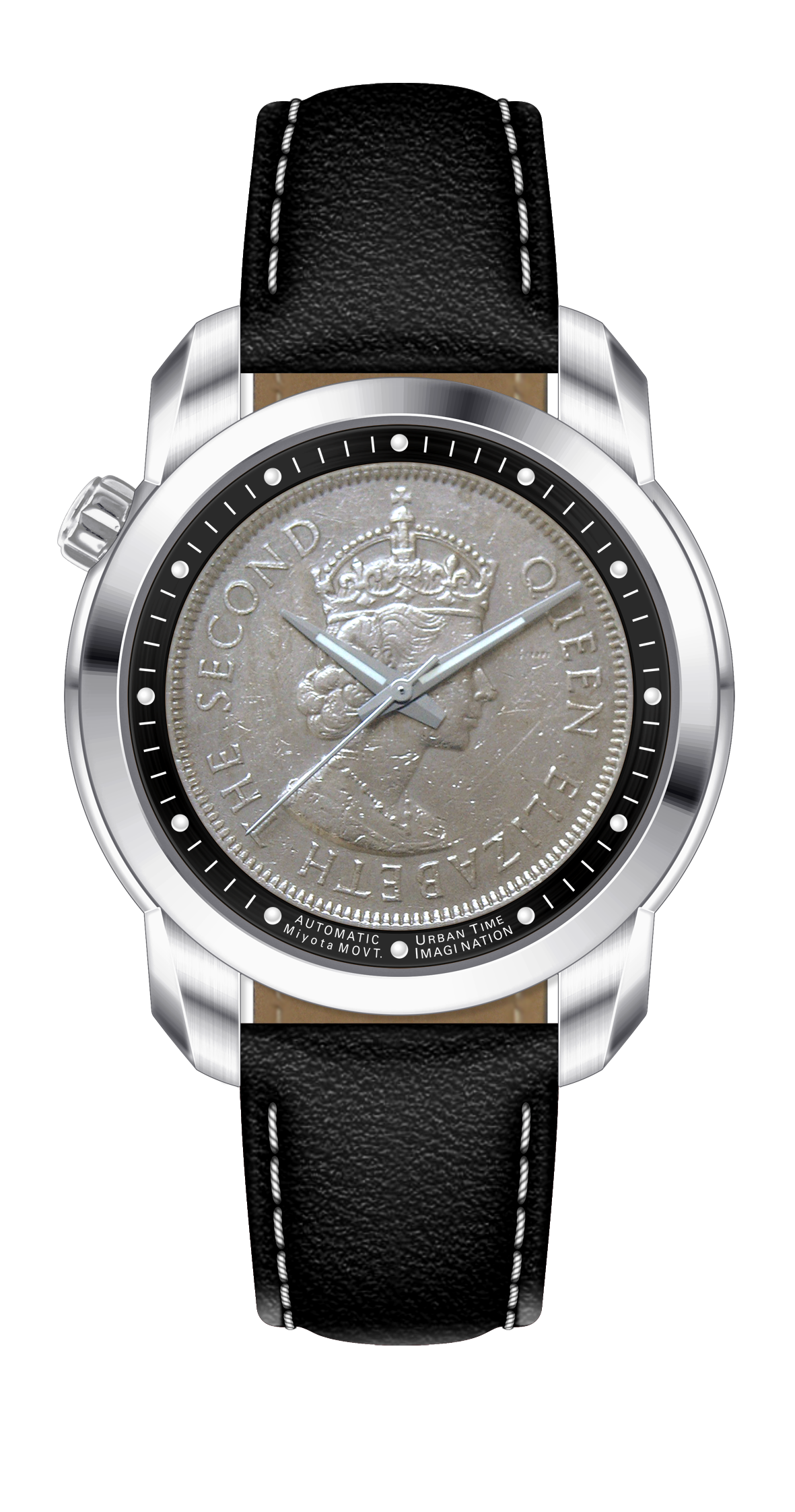 THE COIN AUTOMATICS CARBON BLACK - Urban Time Imagination