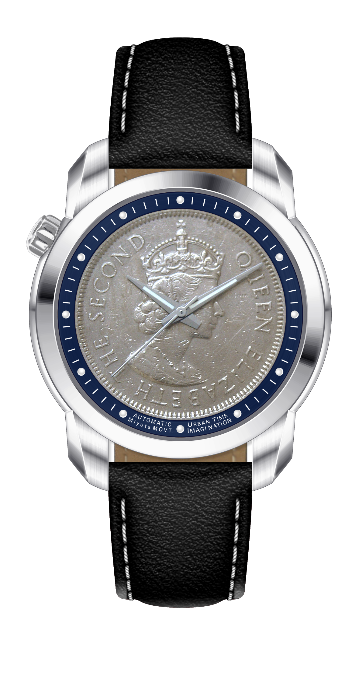 THE COIN AUTOMATICS ROYAL BLUE - Urban Time Imagination