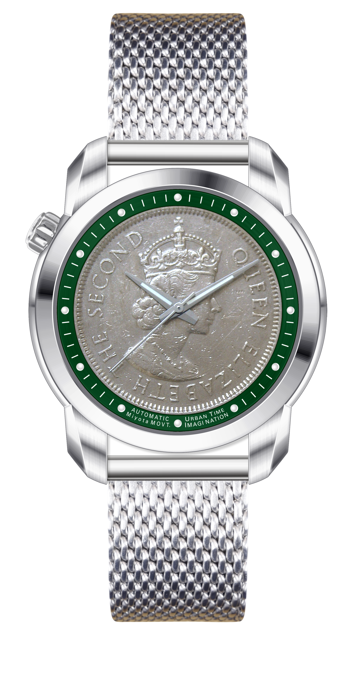 THE COIN AUTOMATICS RACING GREEN - Urban Time Imagination