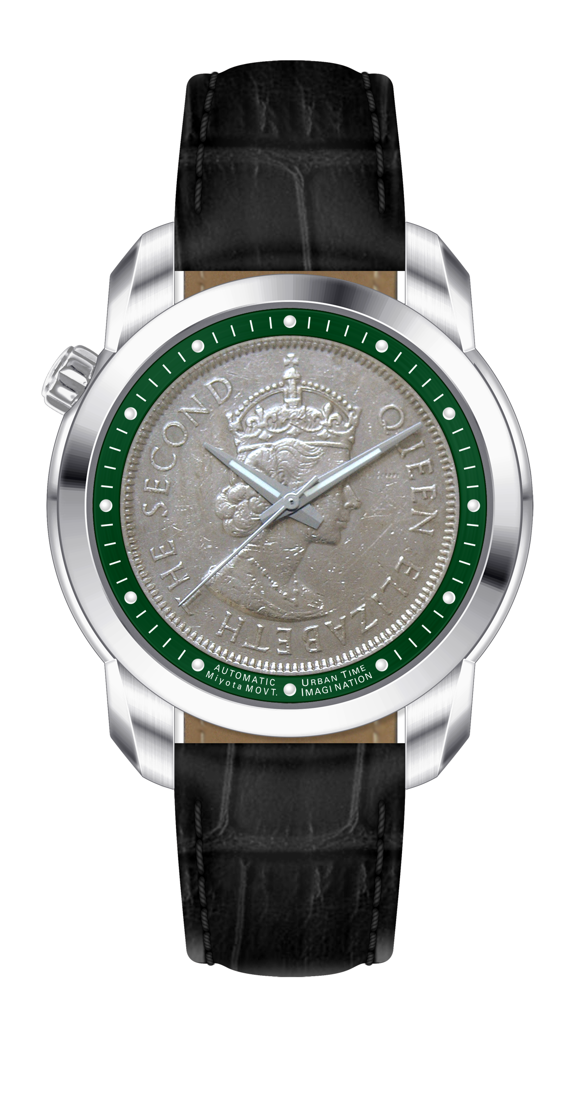 THE COIN AUTOMATICS RACING GREEN - Urban Time Imagination