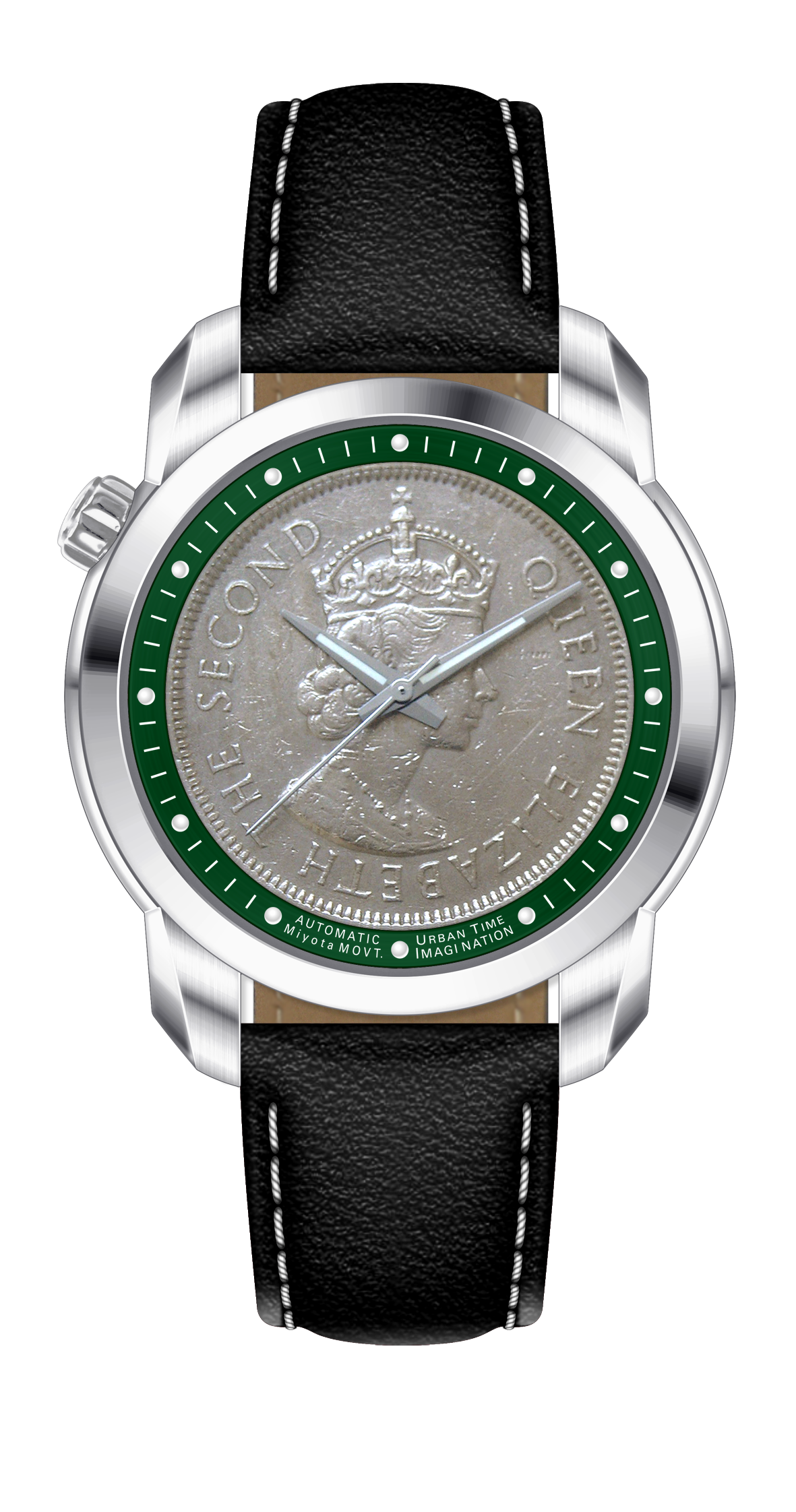 THE COIN AUTOMATICS RACING GREEN - Urban Time Imagination
