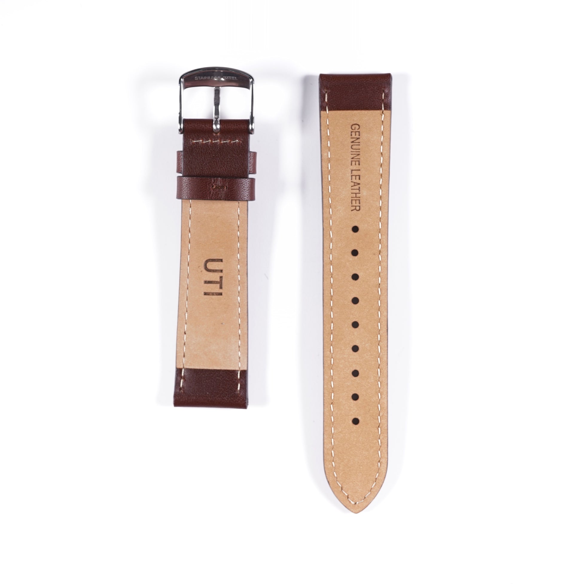 20mm Genuine Leather Brown - Urban Time Imagination