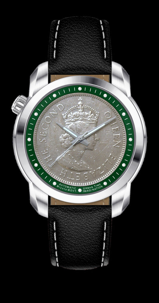THE COIN AUTOMATICS RACING GREEN - Urban Time Imagination