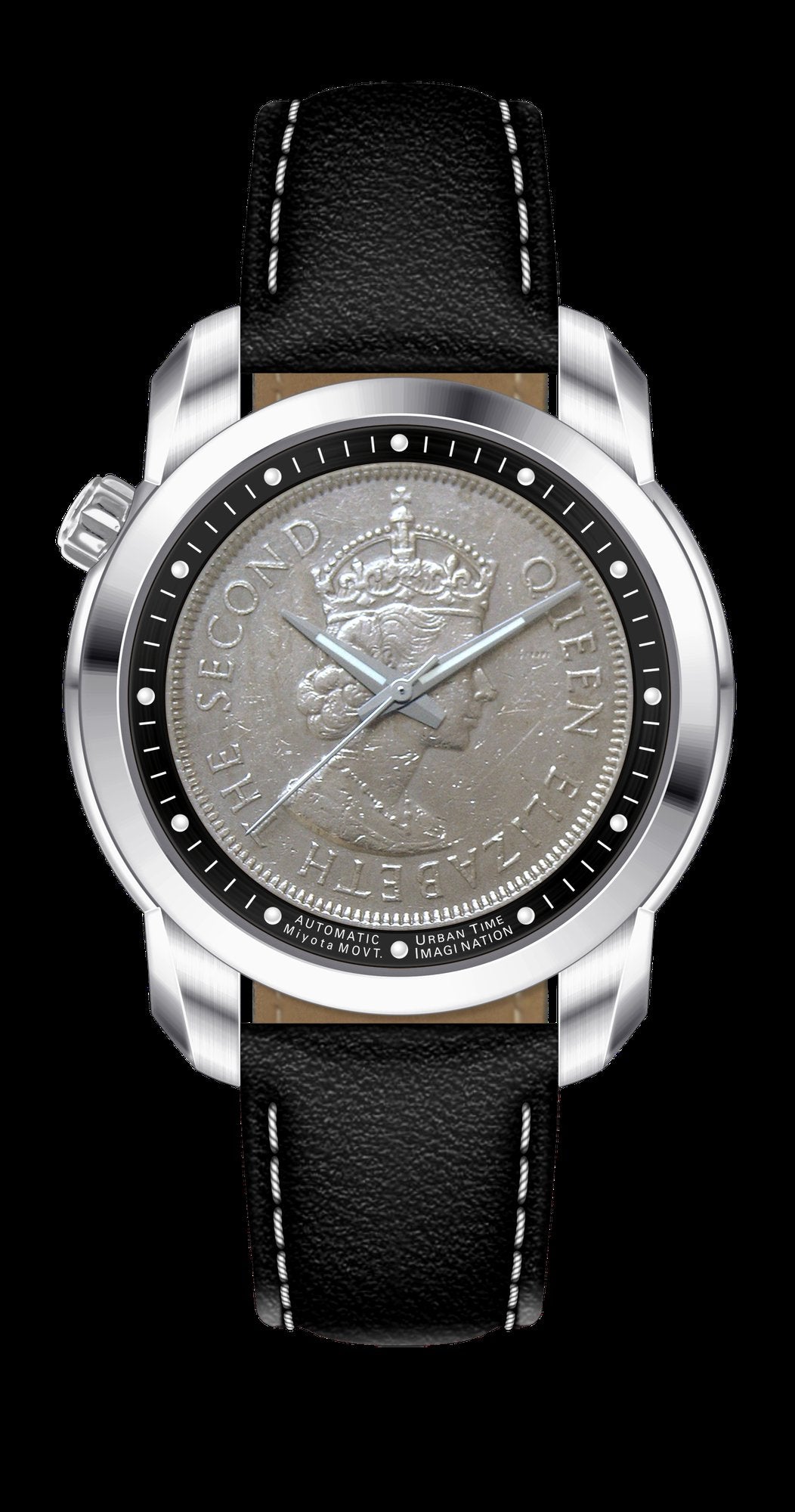 THE COIN AUTOMATICS CARBON BLACK - Urban Time Imagination