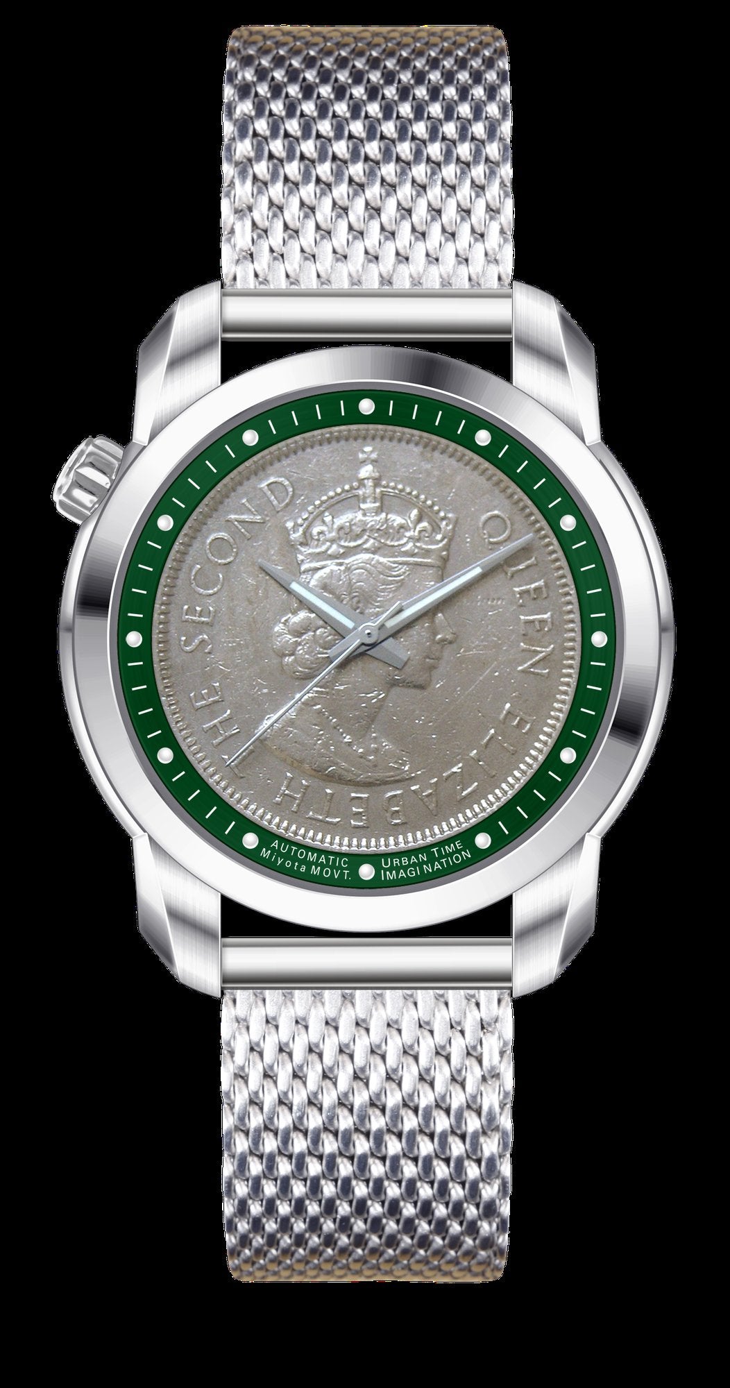THE COIN AUTOMATICS RACING GREEN - Urban Time Imagination