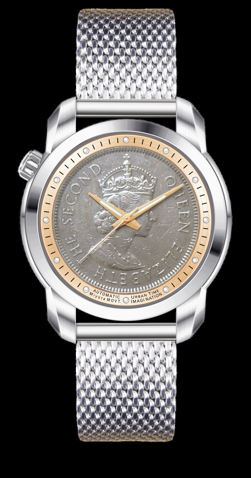 THE COIN AUTOMATICS ROSE GOLD - Urban Time Imagination