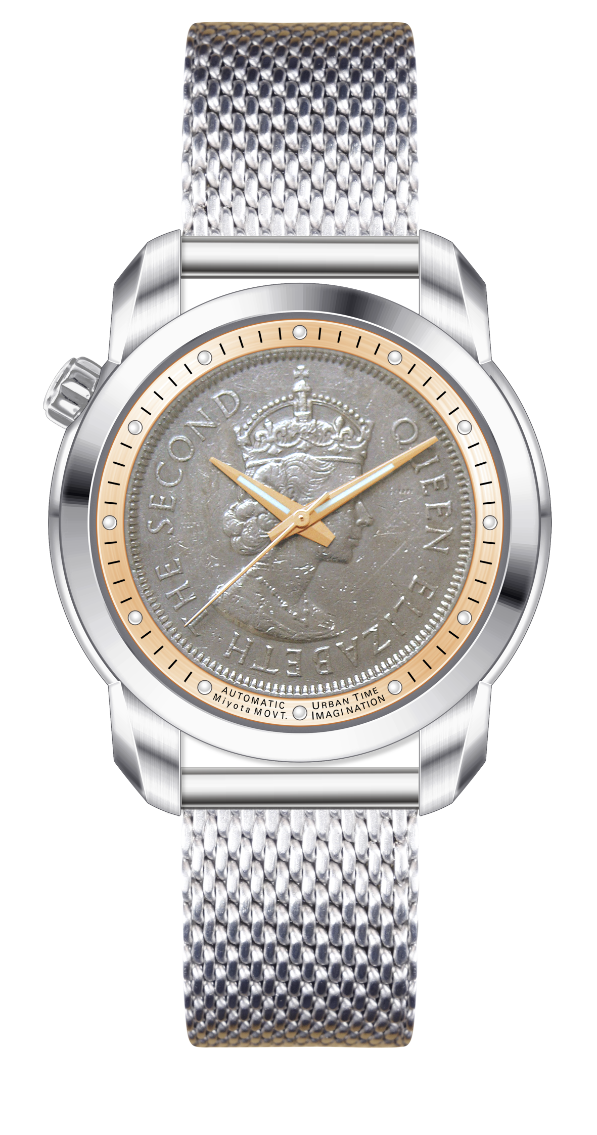 THE COIN AUTOMATICS ROSE GOLD - Urban Time Imagination
