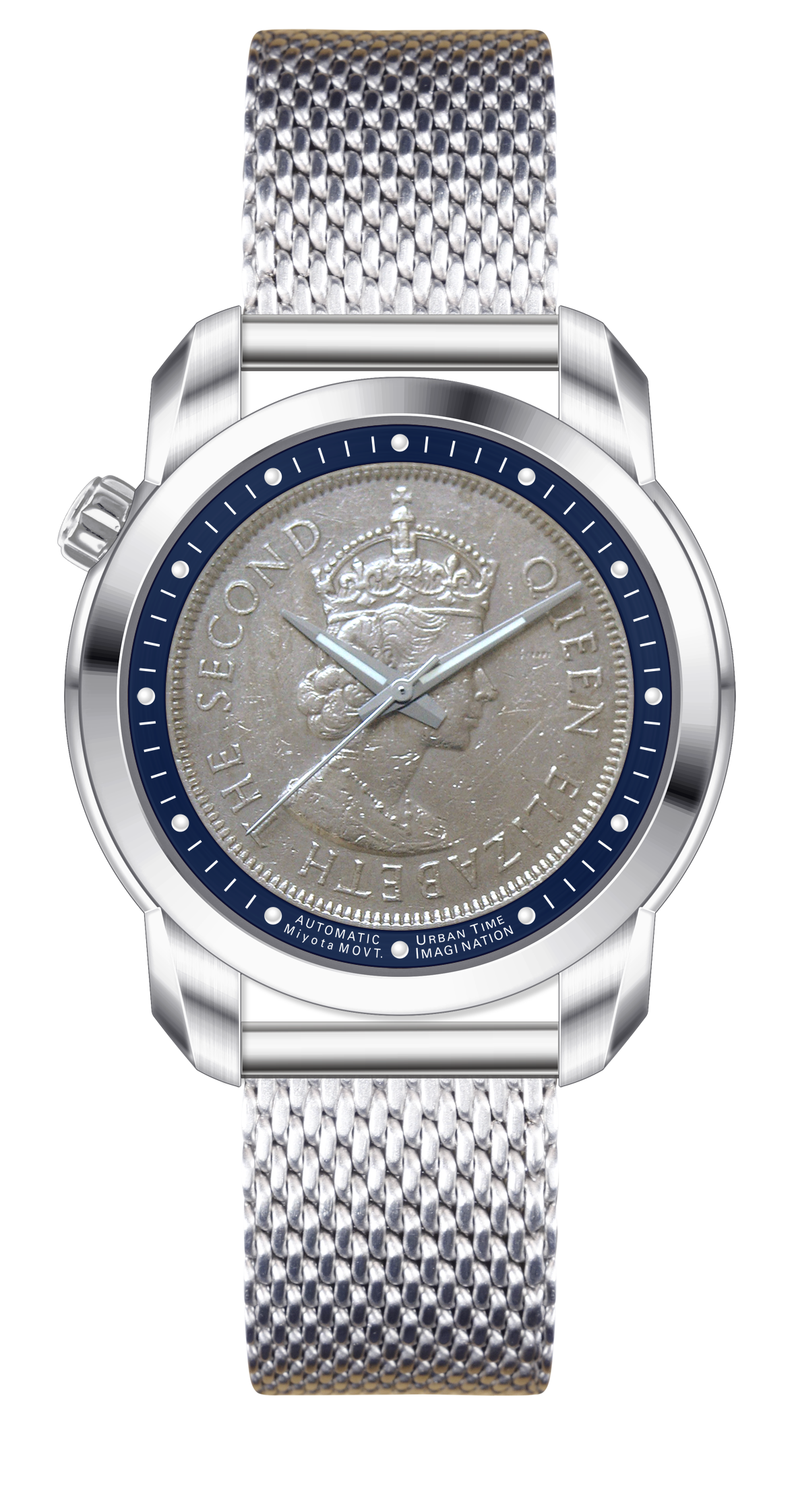 THE COIN AUTOMATICS ROYAL BLUE - Urban Time Imagination