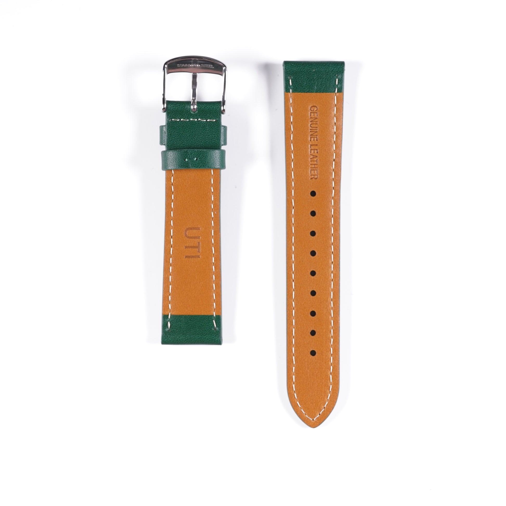 20mm Genuine Leather Green - Urban Time Imagination